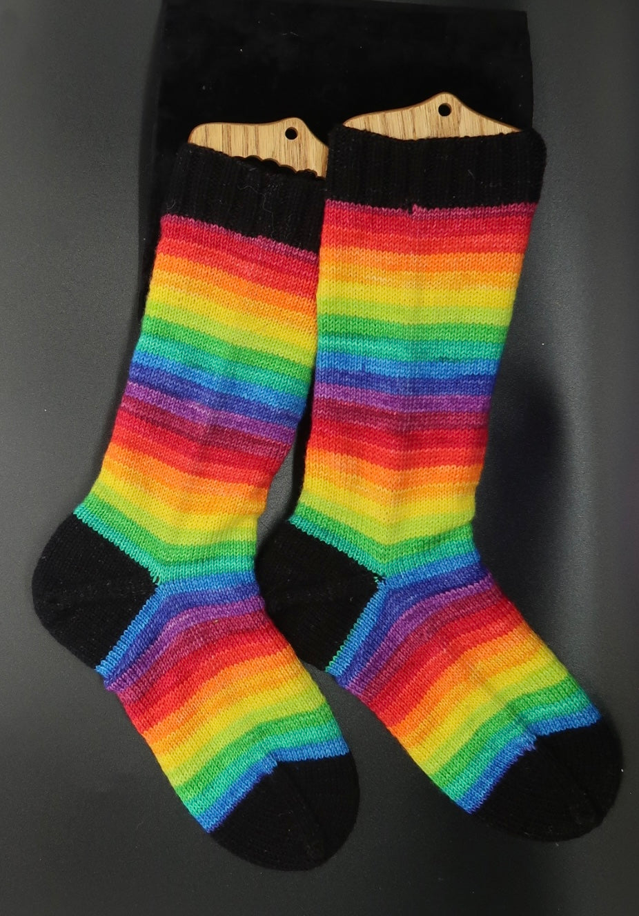 Rainbow Knit Socks