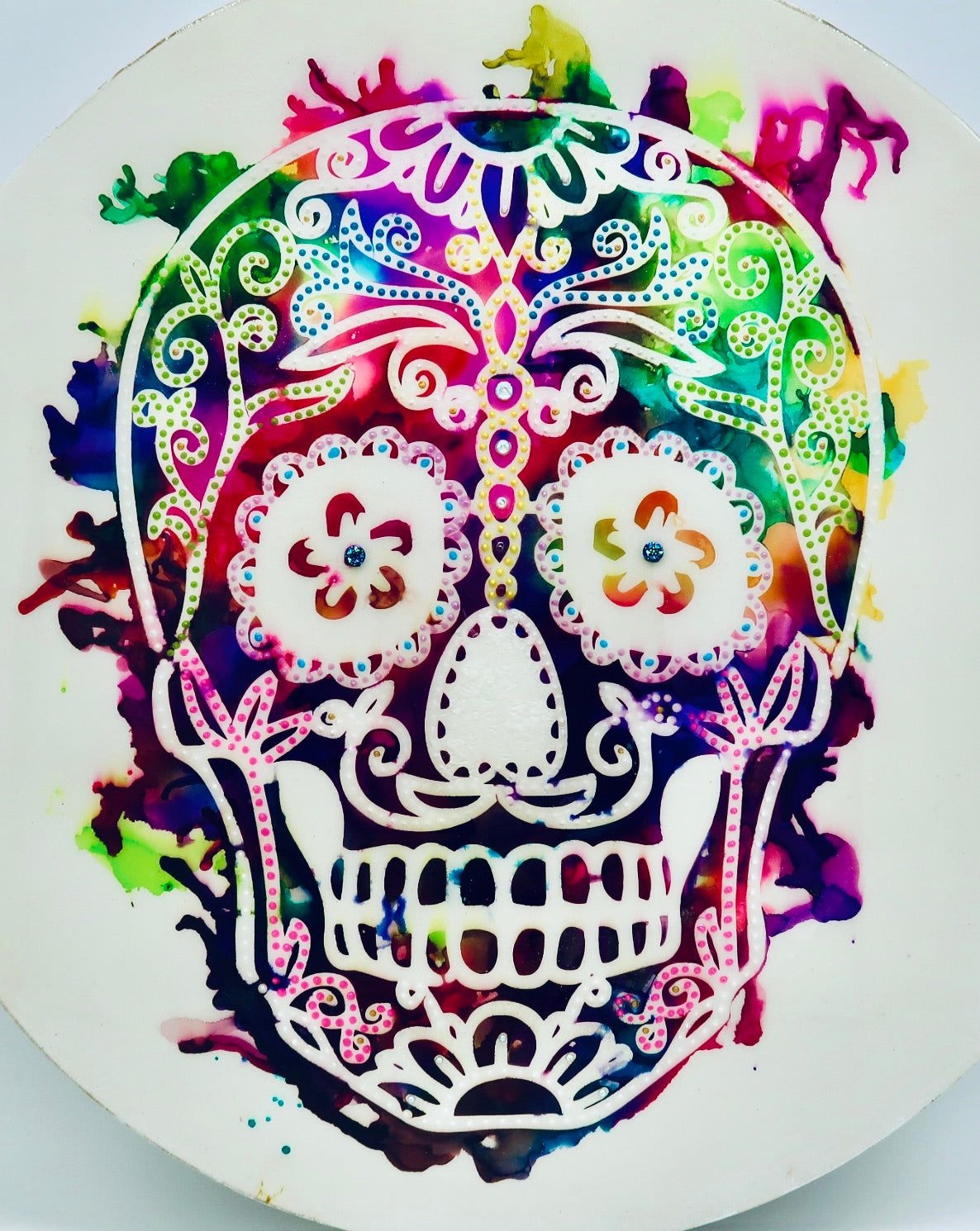 Resin Sugar Skull Art