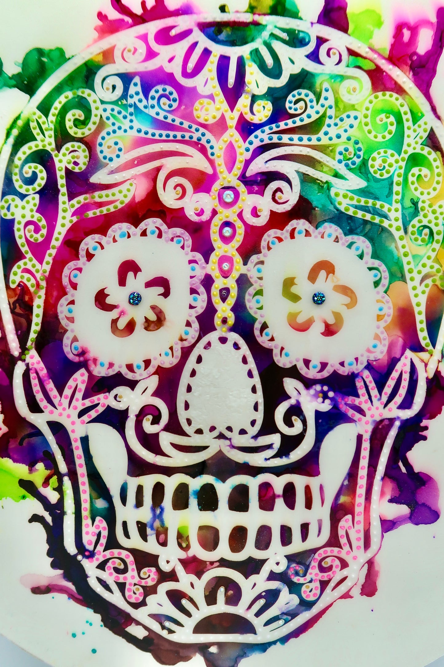 Resin Sugar Skull Art