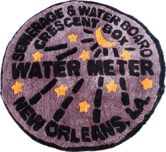Hand Tufted New Orleans Water Meter Rug