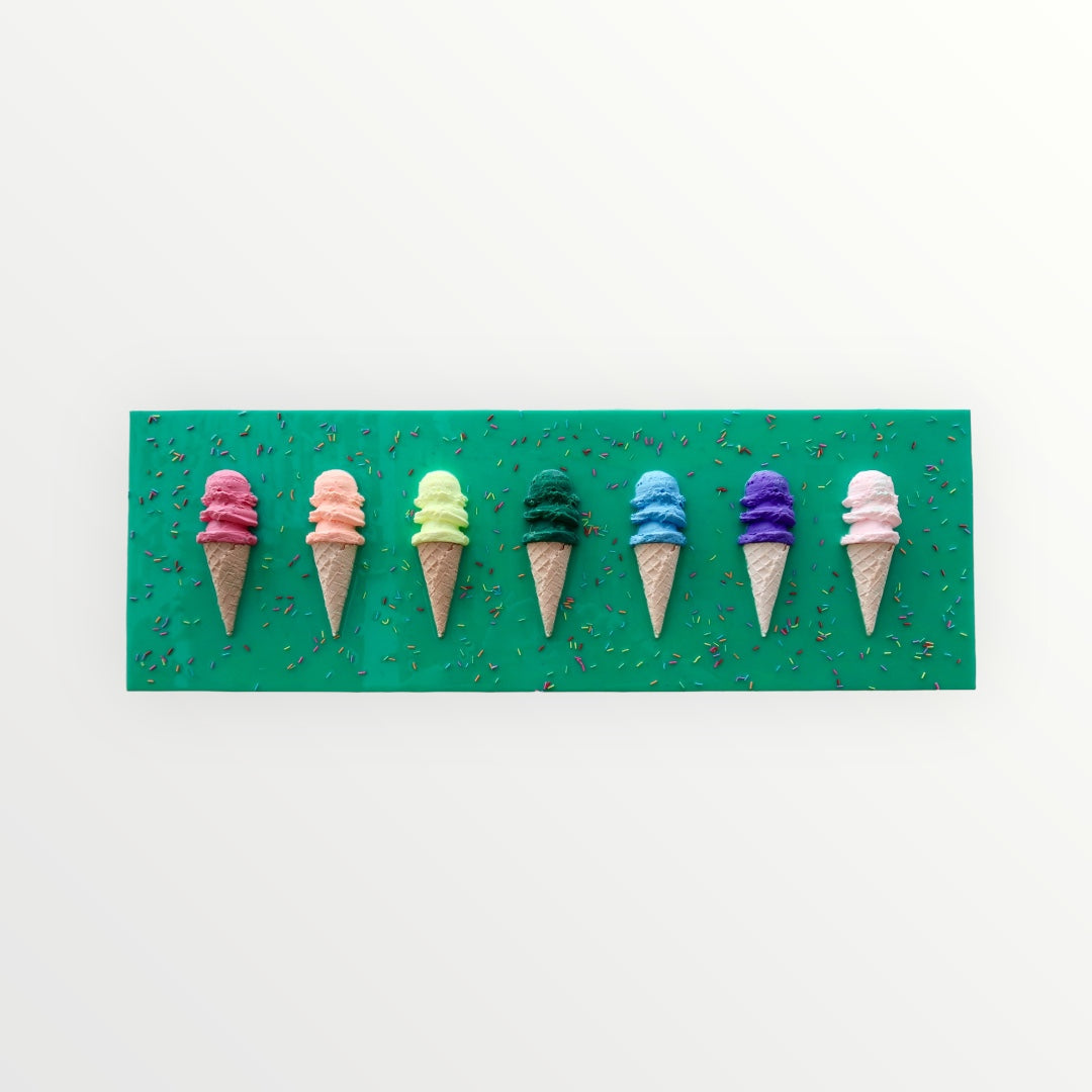 Ice Cream Resin Painting